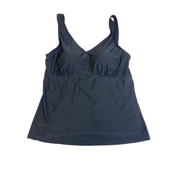 Blair Black Tankini Set With Built-In Bra & High- Swim Bottoms Sz 16/20 - New - Picture 2 of 11